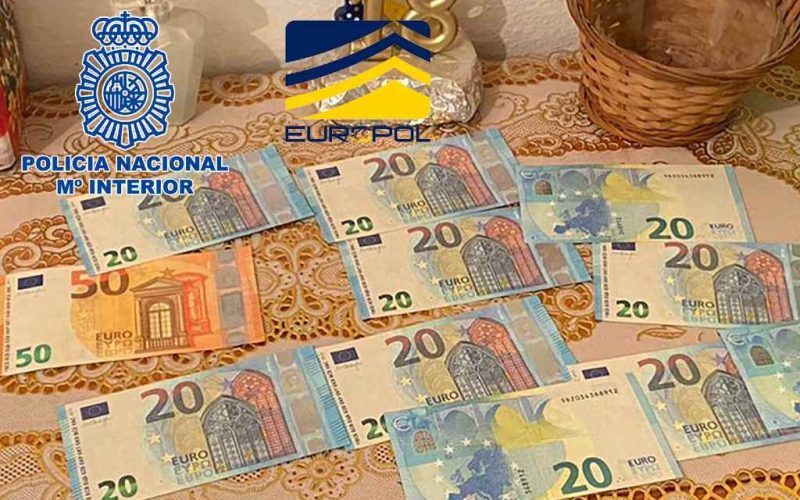 Netwerk van valse eurobiljetten verkopers opgerold in Spanje