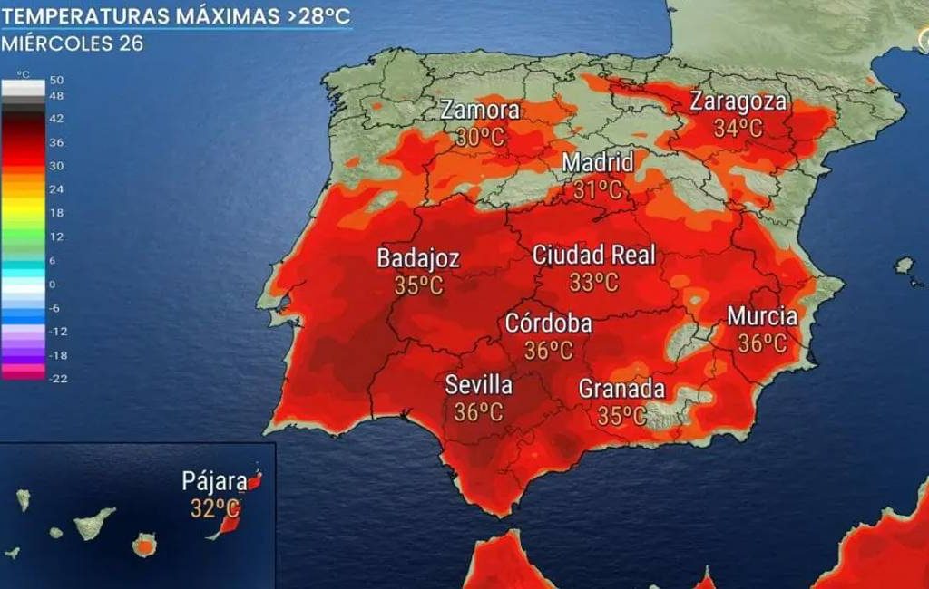 Volgende week heeft Spanje de eerste ‘Iberische oven’ met temperaturen tot 35 graden