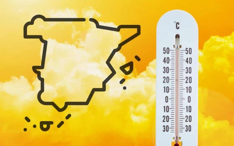 Hoge temperaturen in Spanje tot 40 graden dit weekend