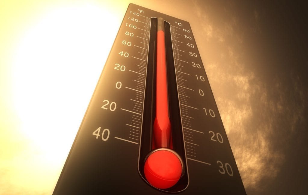 Hoogst gemeten temperatuur in Spanje in Alicante en Lanzarote: bijna 27 graden