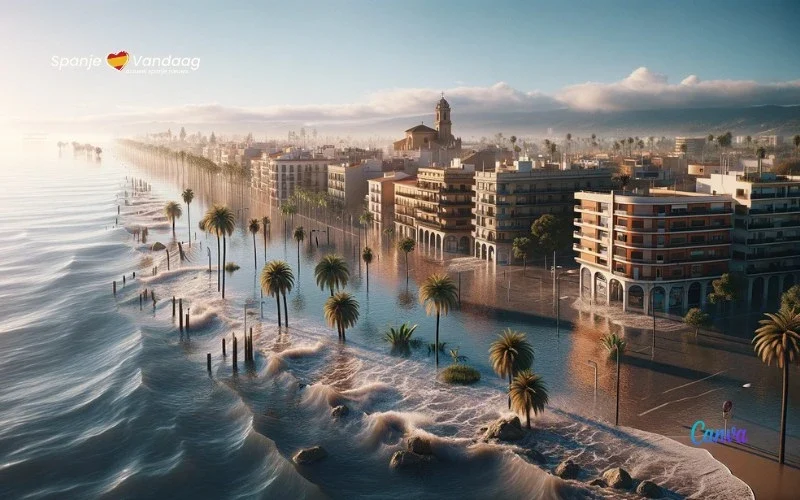 Welke gebieden in Spanje riskeren te verdwijnen door de stijging van de zeespiegel?